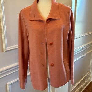 Talbots Peach Sweater Blazer